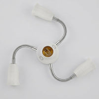 E27 Bulb Holder for Multi-Bulb Photography Lighting, Flexible Gooseneck E27 Lamp for Studio Lighting, Adjustable Base, 4A Rated Current Adapter