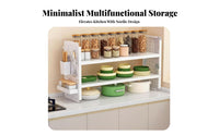 Space-Saving Design Multi-Tier Rack with Pegboard Sturdy Construction 3-Tier Seasoning Organizer Easy to Assemble Countertop Shelf DIY Assembly for Homeowners, Office Workers, Kitchen, Cabinet, Coffee Station, Bathroom