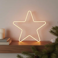 Star Shaped Glowing Light Holiday Decor USB Powered Star Lamp Luminous Home Decoration for Kids, Christmas, Bedroom, Nursery