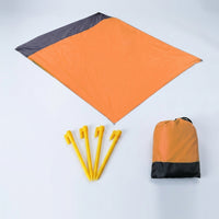 Picnic Blanket with Waterproof Backing for Outdoors, Large Camping Mat and Foldable Mat for Travel, Beach Blanket with Bag, Kids Camping Gear
