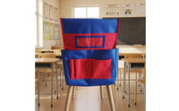 Chair-Back Organizer Divided Pockets Chair-Back Hanging Bag Large Compartment Classroom Hanging Bag for Kindergarten