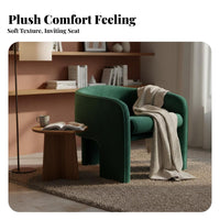 Nordic design Curved spine Armchair Modern Minimalist Single Sofa Light Luxury Lounge Chair Comfortable spinerest for Interior Designers, Business Owners, Living Room, Hotel Lobby, Reception Area, perusing corner