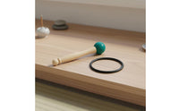 Sound Bowl Mallet and O-Loop Set Long-Lasting Crystal Singing Bowl Rubber Mallet Wooden Handle Percussion Stick Easy to Use
