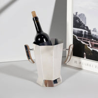 Ice Bucket with Lid Modern Beverage Tub with Handle Rust-Resistant Drink Chiller for Hosts, Homeowners, Dining Table