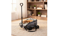 Lightweight Pet Transport Cart Portable Foldable Pet Trolley 4-Wheel Dog Wagon for Travel