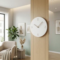 Silent Wall Clock Quiet Minimalist Wall Clock Operated for Light Sleepers, Uncluttered Aesthetic Fans, Bedroom