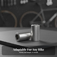 Bike Wire End Cap Aluminum Alloy Cycle Wire Housing Ferrule Brake Wire End Crimps Universal Anodized Finish for Workshop