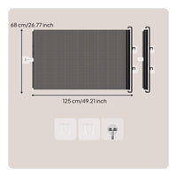 Retractable Mesh Pet Gate Space-Saving Retractable Pet Gate Compact for Dogs