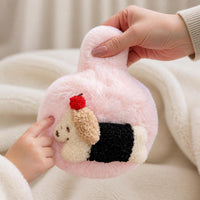 Korean Style Plush Earmuffs for Winter, Cute Puppy Design, Double-Sided Warmth, Cold Protection for Cycling