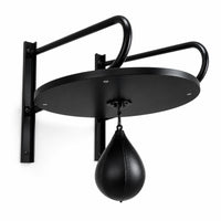 Boxing Speed Train Tool Space Saving Speed Bag Assembly with Ball Heavy-Duty Wall-Attached Unit for Fighters, Home Gym