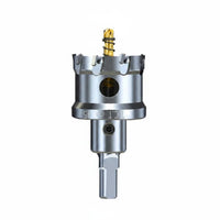 Fast Drilling Alloy Hole Saw Bit Multi-Material Metal Hole Cutter Heavy Duty Power Tool Accessory Three Blade Design for Woodworkers