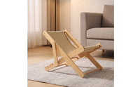 Cat Lounger with Wooden Frame Cat Lounger Contemporary Pet Bed for Home