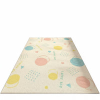 Waterproof Patterned Playpen Mat Non-Slip Floor Protector Scratch-Resistant Pet Supply Moisture-Proof for Dog Owners, Indoors, Living Room