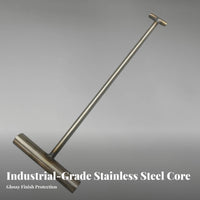 T-Handle Manhole Hook Multi-Functional Stainless Steel Pull Hook Manhole Cover Lifter for Workers, Outdoor, Warehouse