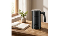 4-in-1 Automatic Milk Frother Touch Control Electric Milk Frother Warm and Cold Kitchen Appliance Coffeehouse Style for Coffee Lovers, Home Baristas, Office Breakroom