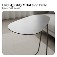 Narrow silhouette C-Shaped Couch Table Light Luxury Aesthetic C-Shaped Snack Table Space-Saving Design Living Room Furniture Movable for Apartment Dwellers, Remote Workers, Homeowners, Sofa Side, Small Spaces, Home Office, Bedroom
