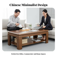 Formal Aesthetic Gongfu Tea Table with Stools Multi-Functional Design Office Furniture Space-Saving Easy to Clean for Business Owners, Homeowners, Meeting Room