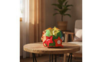 Interactive Educational Cube Toy Colorful Soft Textile Toy with Buttons Soft Cloth Activity Block Textured for Parents