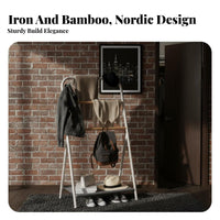 Space-Saving Design Freestanding Valet Stand Multi-Functional Storage Valet Stand Reduces Clutter Garment Rack Jacket Hanger for Students, Apartment Dwellers, Professionals, Dorm Room, Entryway, large Closet