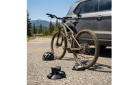 Rear-Wheel Suction Rack Wide Strap Suction-Mounted Bike Holder Cycling Gear Heavy Duty Black Plastic for Upright Mounting
