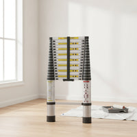 Ladder Aluminum Telescopic Ladder Extendable for Contractors, Homeowners, Roof Access, Home Maintenance, Outdoor Work
