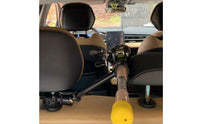 360-Degree Car Fishing Rod Holder Adjustable Headrest Rod Holder Quick-Release Vehicle Accessory Padded