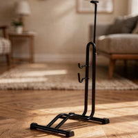 Vertical Upright Bike Stand Floor-Standing Cycle Parking Rack Space-Saving Cycle Maintenance Stand Detachable for Apartment