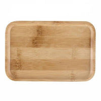 Wooden Cake Stand with Glass Dome Freshness Protection Rectangular Cake Dome