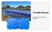 Plastic Pontoon Block Interchangeable Design Buoyant Dock Cube Walkway Pontoon Section High Buoyancy Water Scooter Raising