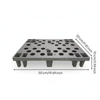 Interlocking Pallet Water-resistantProof Pallet with Grid Top Perforated Interlocking Storage Bases for Logistics Coordinators, Cargo Staging