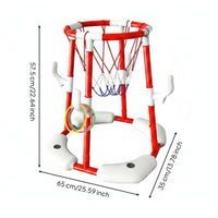 Buoyant Pool Basketball Hoop Parent Child Play Children's Pool Hoop Easy Assembly Swim Toy for Kids, Families, Outdoor