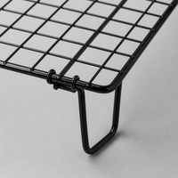 Folding Cooling Rack for Roasted Meats, Metal Baking & Grill Rack, 43x28x7cm Non-Adherent, Easy Clean, Portable