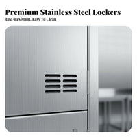 Rust-Proof Stainless Steel Multi-Door Cabinet Dining Tableware Cabinet Sturdy and Long-Lasting Employee Lunch Box Locker Secure Lock for Employees, Students, Workers, Cafeteria, School, Restaurant, Factory