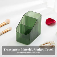 Desktop Makeup Organizer Easy to Clean Clear Plastic Organizer Space-Saving