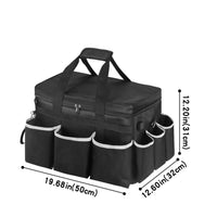 Cleaning Organizer with Dividers Compartmented Cleaning Supply Bag Car Organizer Portable Multi-Pocket for Cleaners