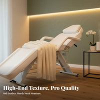 Adjustable Permanent Design Chair Thick Foam Cushioning Multi-Functional Beauty Bed Removable Armrests Versatile Salon Chair for Beauticians, Spas