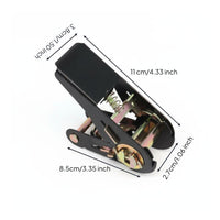 Adjustable Tension Ratchet Buckle Heavy Duty Cargo Lashing Tightener High Strength for Truckers, Movers, Trucking