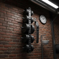 Space-Saving Multifunctional Wall Column Expandable Wall Mount Upright Rack Heavy Duty Steel Modular Fitness Rig