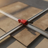 Metal Tile Cutting Guide Straight Stone Cutter with Suction Cup Rigid Tile Cutter Guide Track for Tilers, DIYers, Home Renovation, Workshop