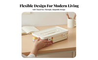 Stackable Pen Case Transparent Design Stackable Latch Box Large Capacity