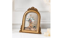 Vintage Gold Frame Scrollwork Crest Home Decor for Background Display
