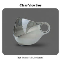 Anti-Fog Motorcycle Helmet Visor Protection Replacement Helmet Visor Windproof Crystal Clear