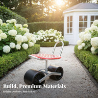Wheeled Garden Seat 360-Degree Swivel Rolling Garden Stool Heavy-Duty for Garage