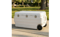 Insulated Container Leak-Resistant Insulated Container with Side Water Outlet Ice Chest for Vendors, Outdoor Events, Fishing
