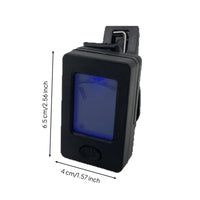 Display Screen Rectangular Clip-Attached Tuner Circular Power Button Electronic Clip-Attached Tuner Black Compact