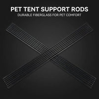 Plastic Dog Tent Support Rods, Pet Shelter Frame Poles, Replacement Canine Canopy Parts, Durable Animal House Accessories