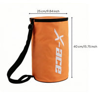Waterproof Tennis Ball Bag High Capacity Ball Storage Bag with Shoulder Strap Zippered Equipment Portable for Players, Coaches