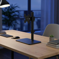 No-Drill Rotating Monitor Stand Heavy-Duty Computer Furniture VESA Compatible