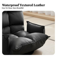 Foldable Design Adjustable Floor Chair Japanese design Adjustable Padded Lounger Nursing suitable Indoor Furniture With support barsrests for New Mothers, Apartment Dwellers, Bedroom, Bay alcove, Living Room, Watching TV