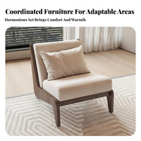 Modern Chinese Design Upholstered Couch and Coffee Table sturdy Wood Frame Sofa Set Minimalist visual appeal Living Room Furniture dense Cushioning for Villa Residents, homeowners, Interior Designers, Villas, Large Homes, Lounge Area, Home